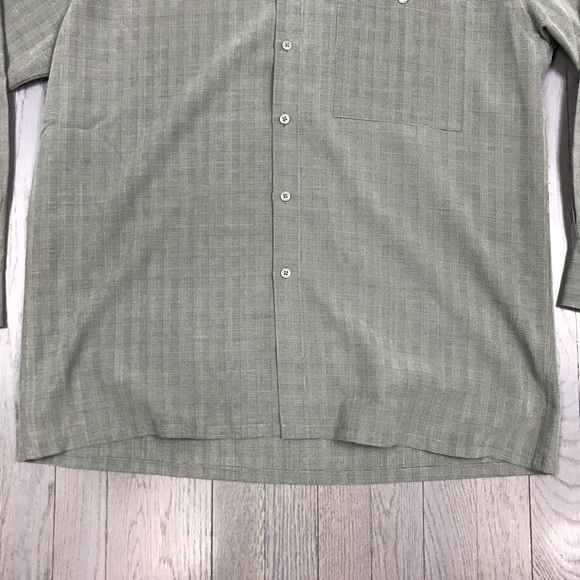 Vintage Pierre Cardin Green Plaid Button Down - Picture 6 of 8